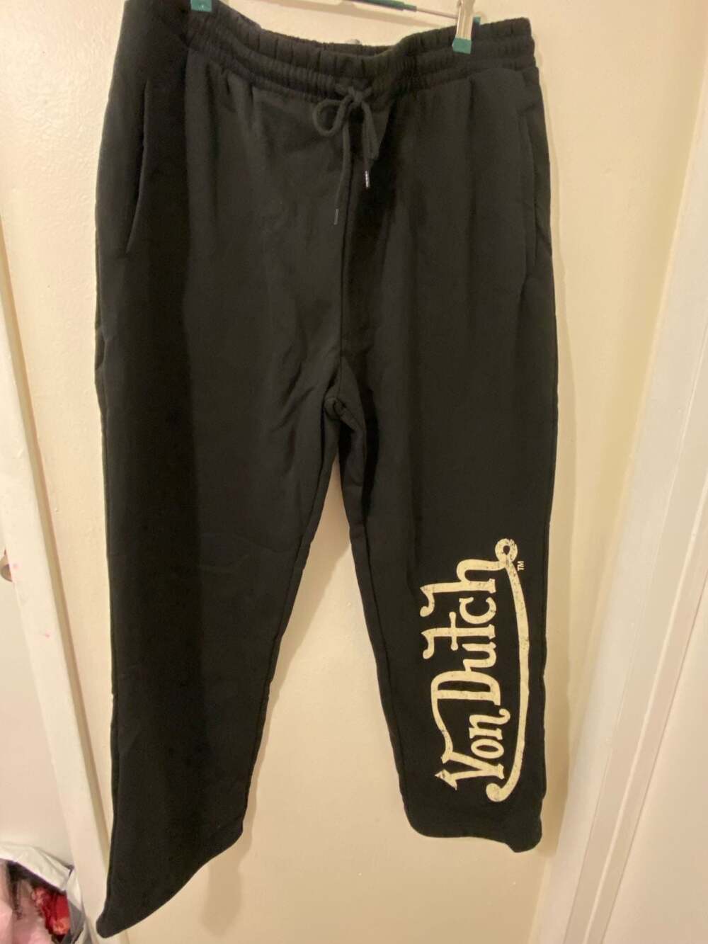 Von Dutch Vintage Wide Leg Pant - Black